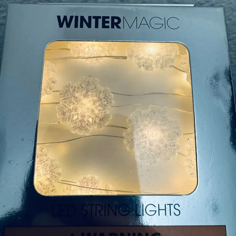 Christmas Snowflake Holiday LED String Lights
